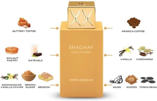 Shaghaaf Oud Vanilla Toffee  75ml - Image 2