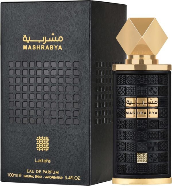 Lattafa Mashrabya for Unisex Eau de Parfum Spray, 3.4 Ounce / 100 ml