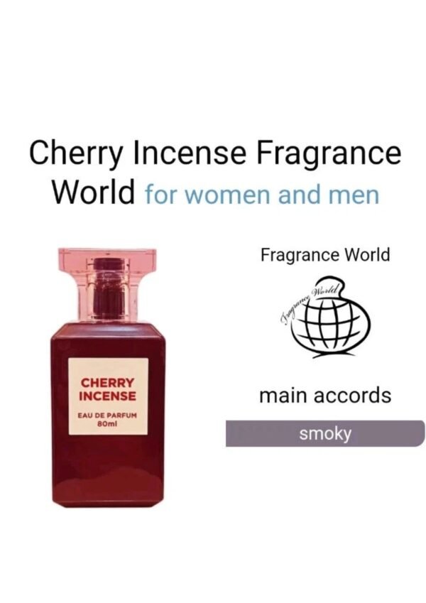 Fragrance World Cherry Incense 80ml Eau de Parfum - Image 4