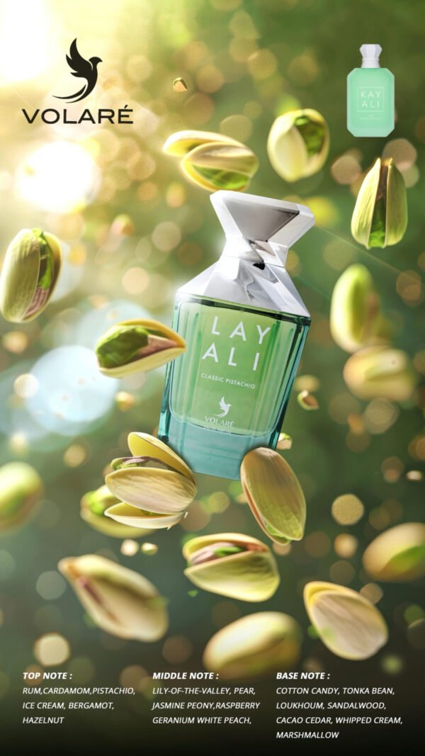 Layali Classic Pistachio Eau De Parfum by Mamlakt Al Oud, Unisex, 100 ml