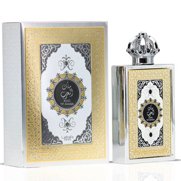 King of Arabia Eau De Parfum Spray 100ml (3.4 oz) by Lattafa Pride | Crown Yourself in Citrus, Leather & Vanilla