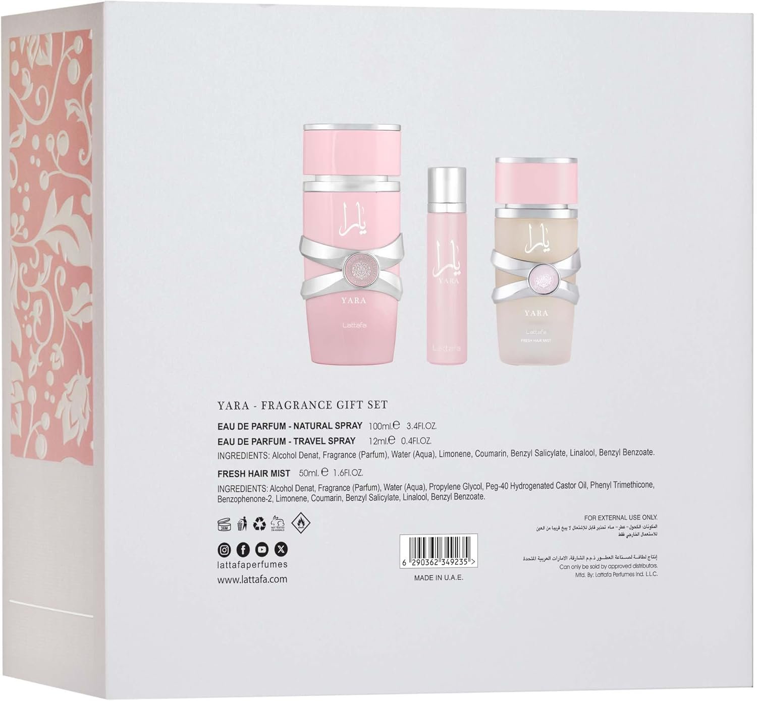 Lattafa Yara 3pcs Gift Set - Image 3